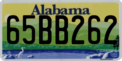 AL license plate 65BB262