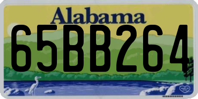 AL license plate 65BB264