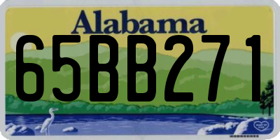 AL license plate 65BB271