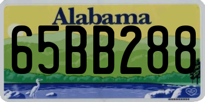 AL license plate 65BB288