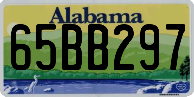 AL license plate 65BB297