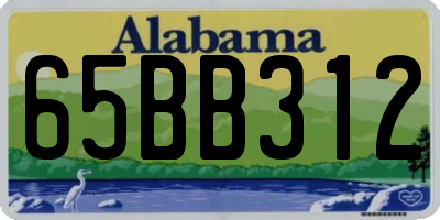 AL license plate 65BB312