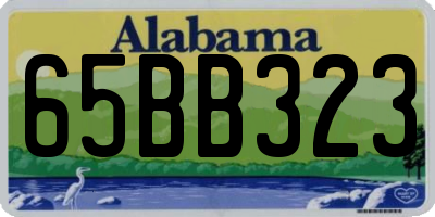 AL license plate 65BB323