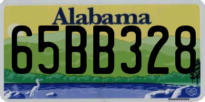 AL license plate 65BB328