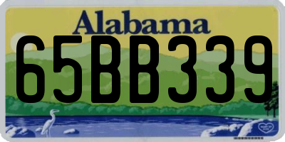 AL license plate 65BB339