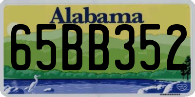 AL license plate 65BB352
