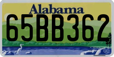 AL license plate 65BB362