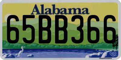 AL license plate 65BB366