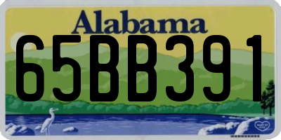 AL license plate 65BB391