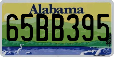 AL license plate 65BB395