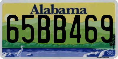 AL license plate 65BB469