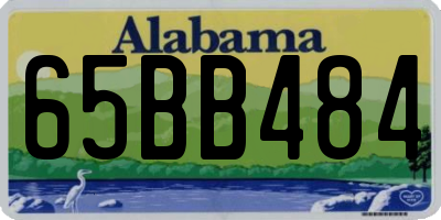 AL license plate 65BB484