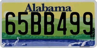 AL license plate 65BB499