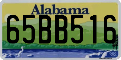 AL license plate 65BB516