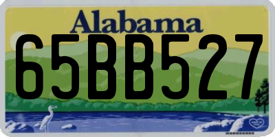 AL license plate 65BB527