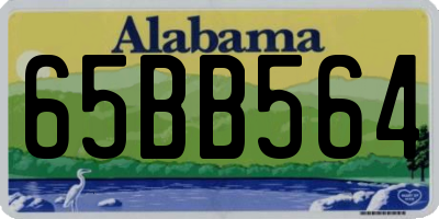 AL license plate 65BB564