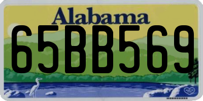 AL license plate 65BB569