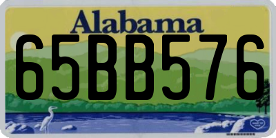 AL license plate 65BB576