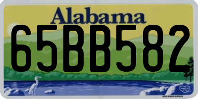 AL license plate 65BB582