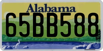 AL license plate 65BB588