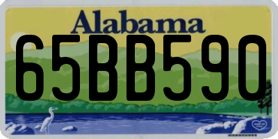 AL license plate 65BB590