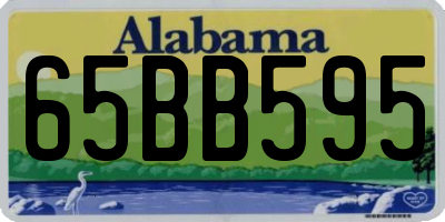 AL license plate 65BB595
