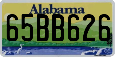 AL license plate 65BB626