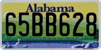 AL license plate 65BB628