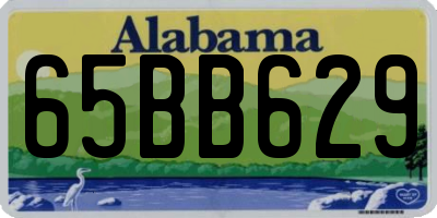 AL license plate 65BB629