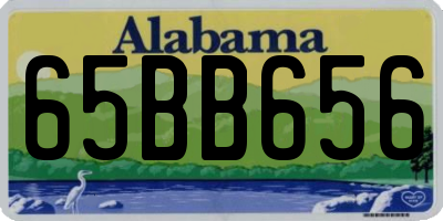 AL license plate 65BB656