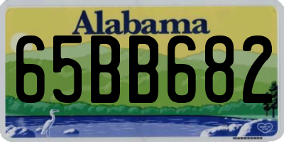 AL license plate 65BB682