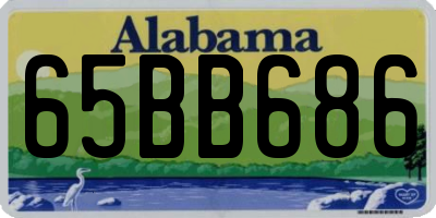 AL license plate 65BB686