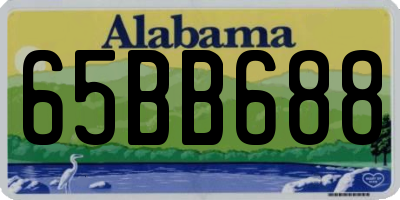 AL license plate 65BB688