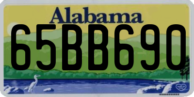 AL license plate 65BB690