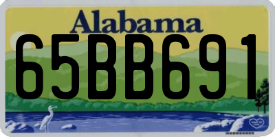 AL license plate 65BB691