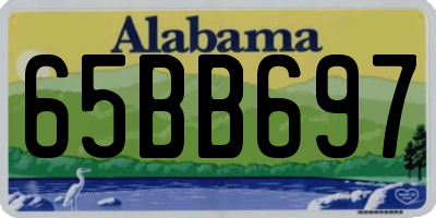 AL license plate 65BB697