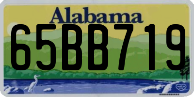 AL license plate 65BB719