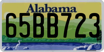 AL license plate 65BB723