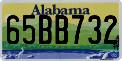 AL license plate 65BB732