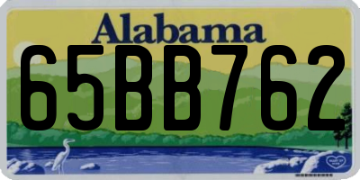 AL license plate 65BB762