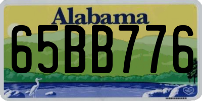 AL license plate 65BB776