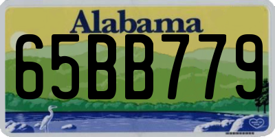 AL license plate 65BB779
