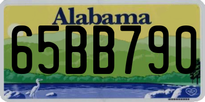 AL license plate 65BB790