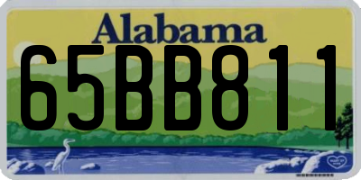 AL license plate 65BB811