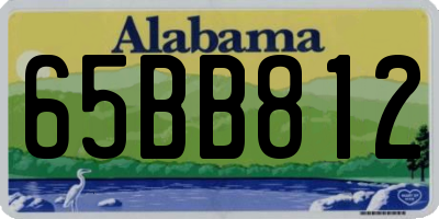AL license plate 65BB812