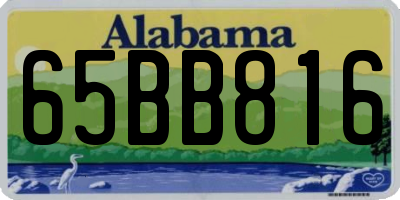 AL license plate 65BB816