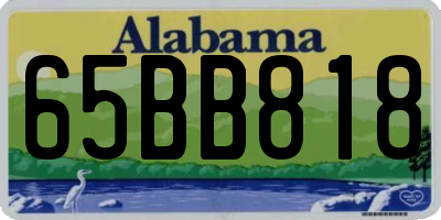 AL license plate 65BB818