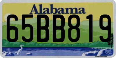 AL license plate 65BB819