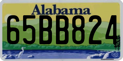 AL license plate 65BB824
