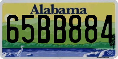 AL license plate 65BB884